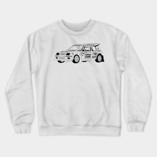 Peugeot 205 Black Outline Crewneck Sweatshirt